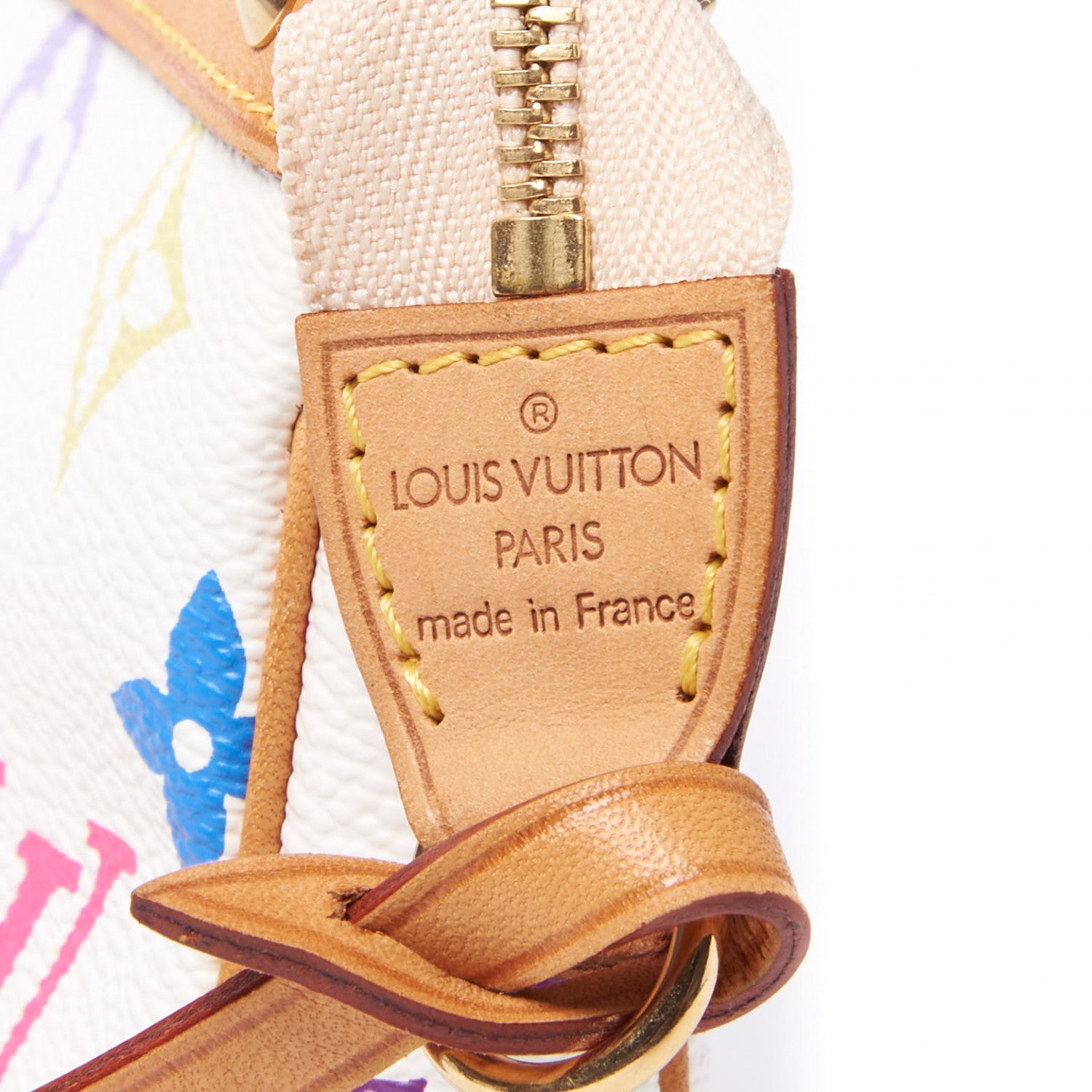 Louis Vuitton Monogram Multicolor Pochette Accessories White 7 of 7