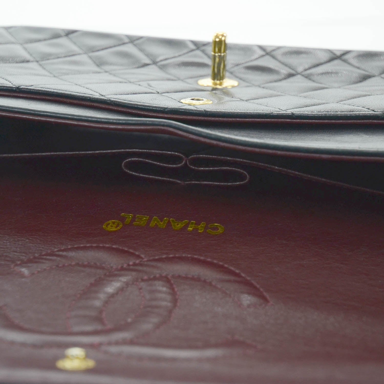 Chanel Lambskin Medium Double Flap Black 13 of 15