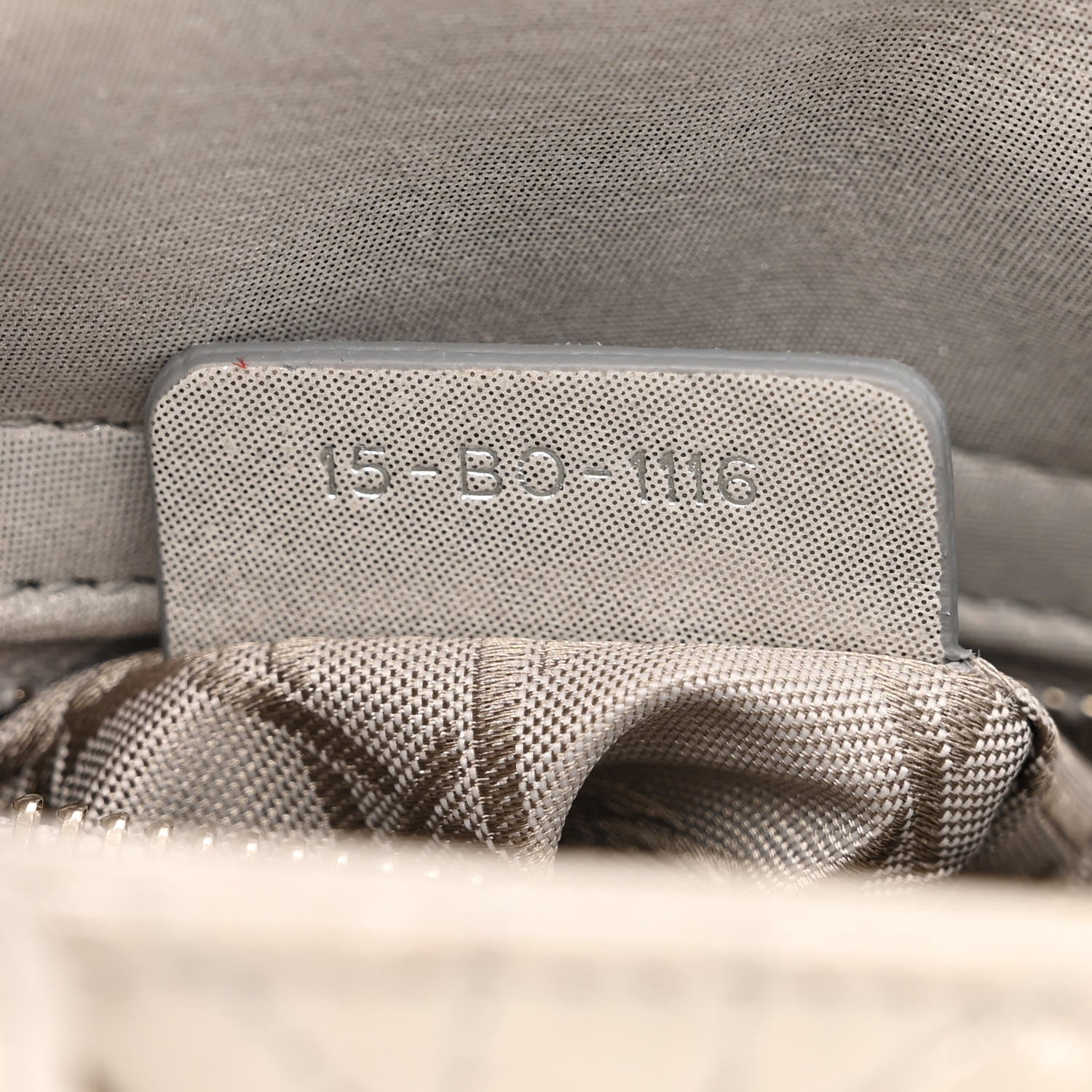 Christian Dior Metallic Lambskin Cannage Mini Lady Dior Silver 7 of 13