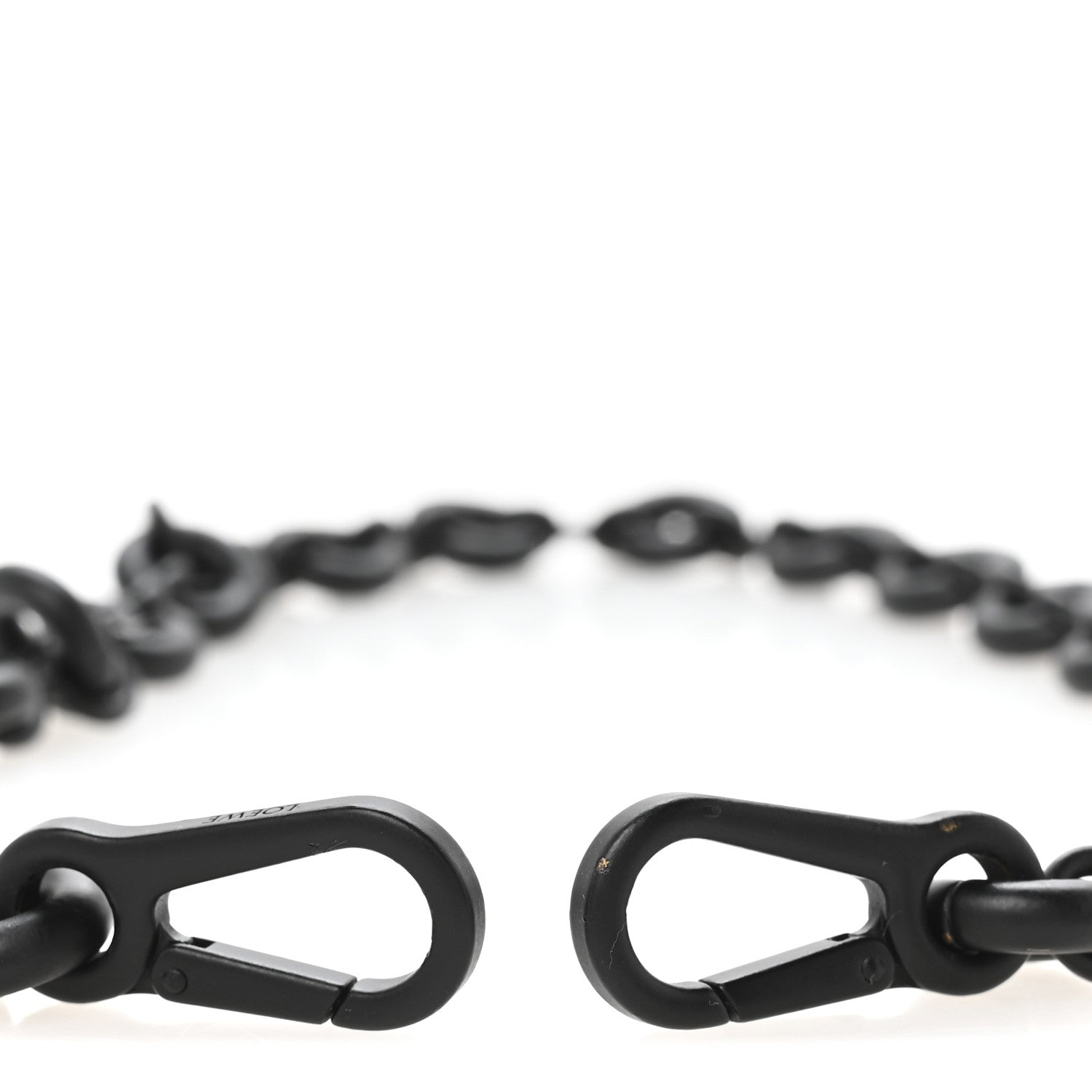Loewe Brass Monochrome Donut Chain Shoulder Strap Black 3 of 4