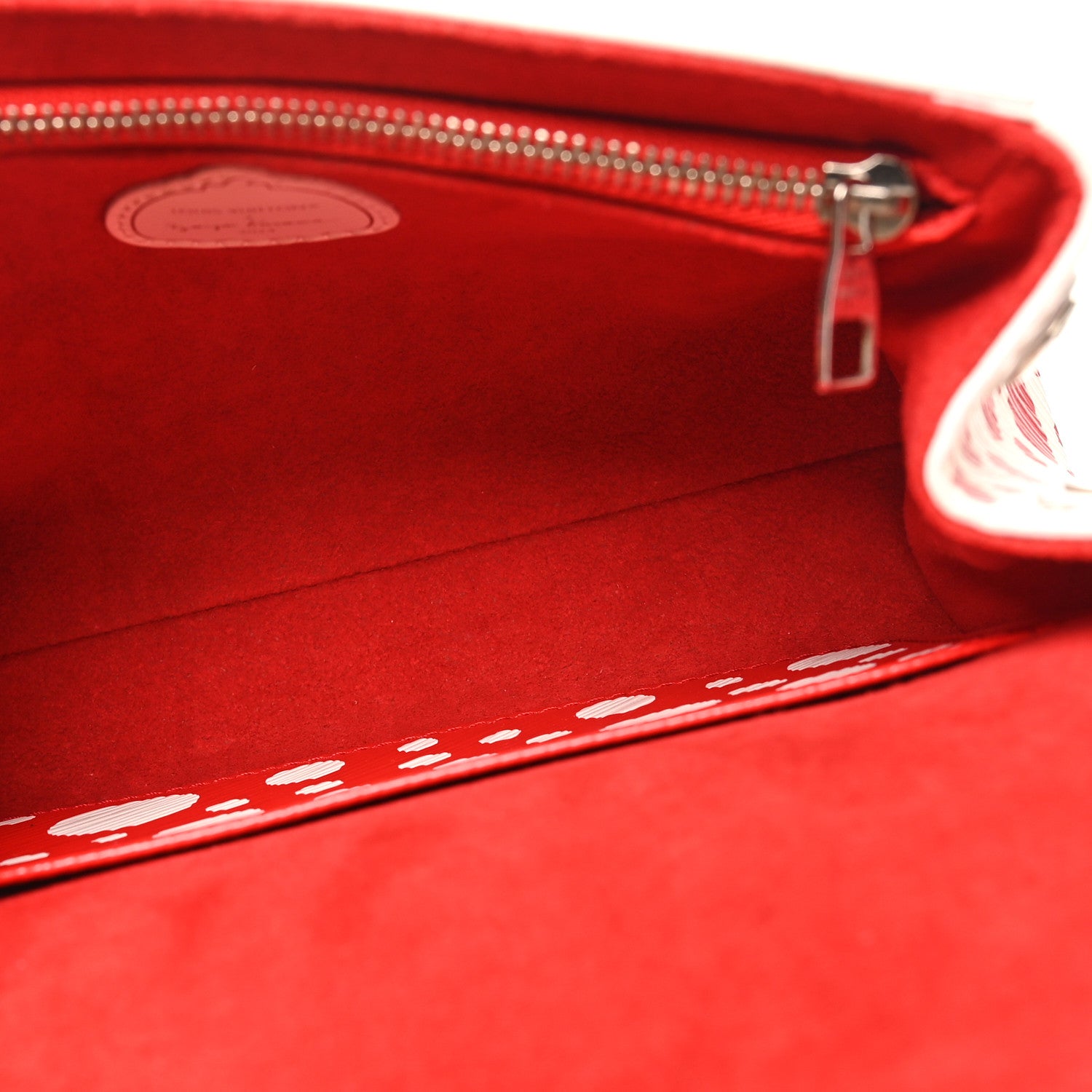 Louis Vuitton LV X YK Monogram Kusama Epi Cluny Mini White Red 5 of 9
