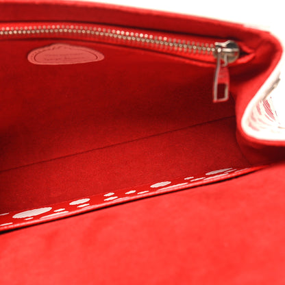 Louis Vuitton LV X YK Monogram Kusama Epi Cluny Mini White Red 5 of 9