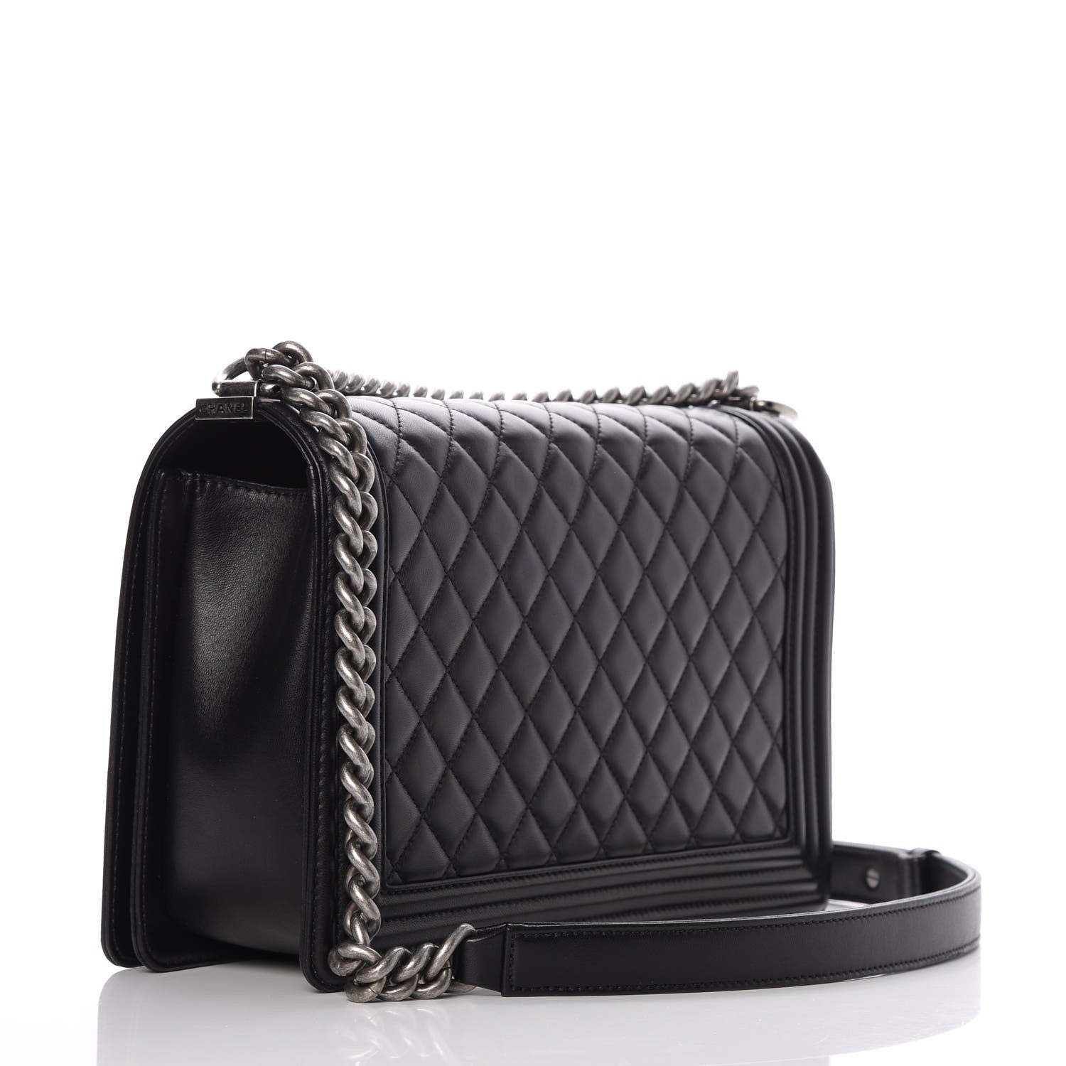 Chanel Lambskin Quilted New Medium Boy Flap Black 3 of 8
