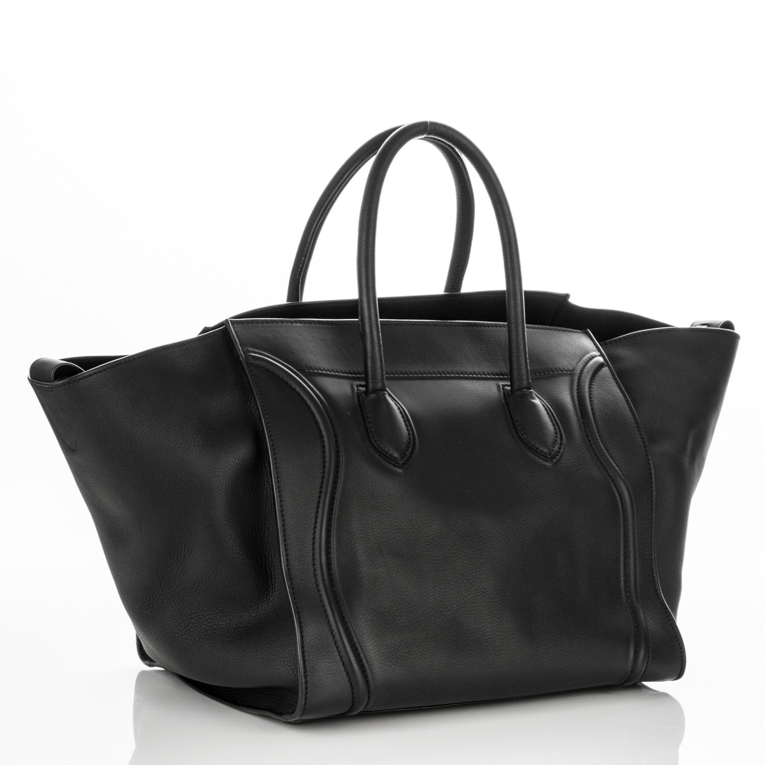 Celine Supple Calfskin Large Phantom Luggage Black 3 of 7