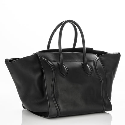 Celine Supple Calfskin Large Phantom Luggage Black 3 of 7