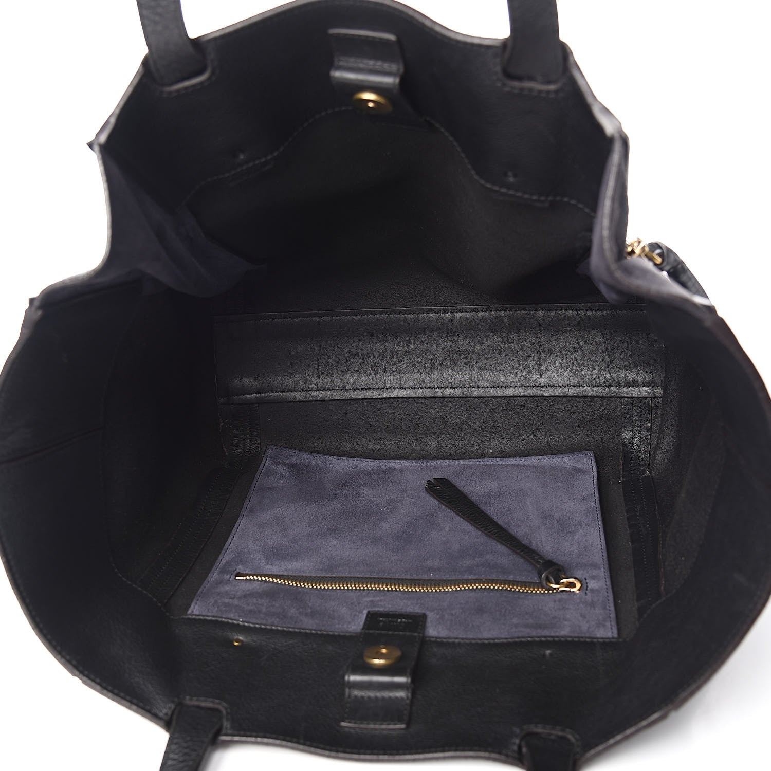 Chloe Smooth Calfskin Medium Milo Shopping Tote Black 4 of 12