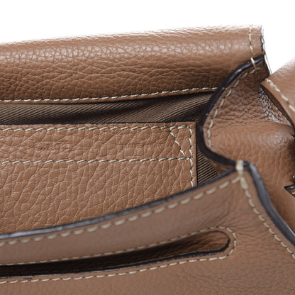 Chloe Calfskin Mini Marcie Round Crossbody Bag Tan 6 of 10