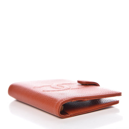 Chanel Caviar CC Mini Ring Agenda Planner Orange 5 of 10