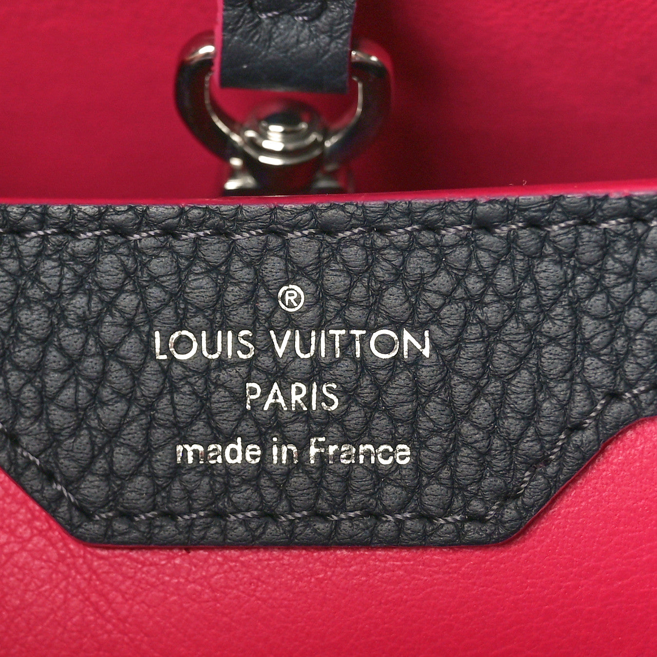 Taurillon Capucines BB Cobalt Fuchsia