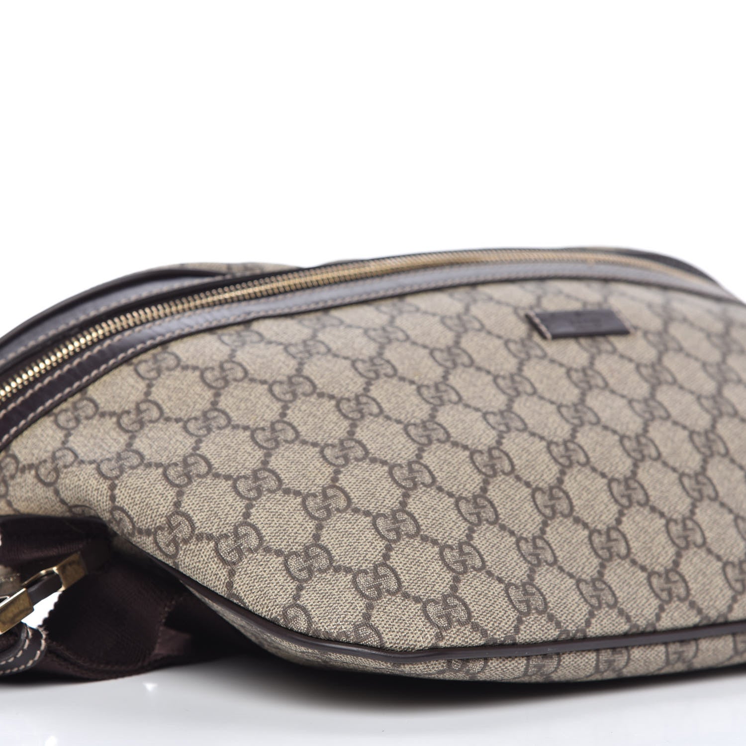 Gucci GG Supreme Monogram Belt Bag Dark Brown 6 of 10