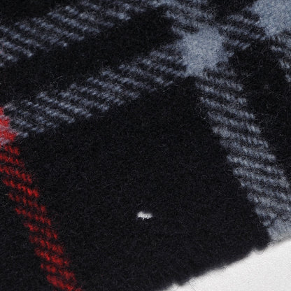 Burberry Wool Nova Check Fringe Scarf Blue 4 of 5