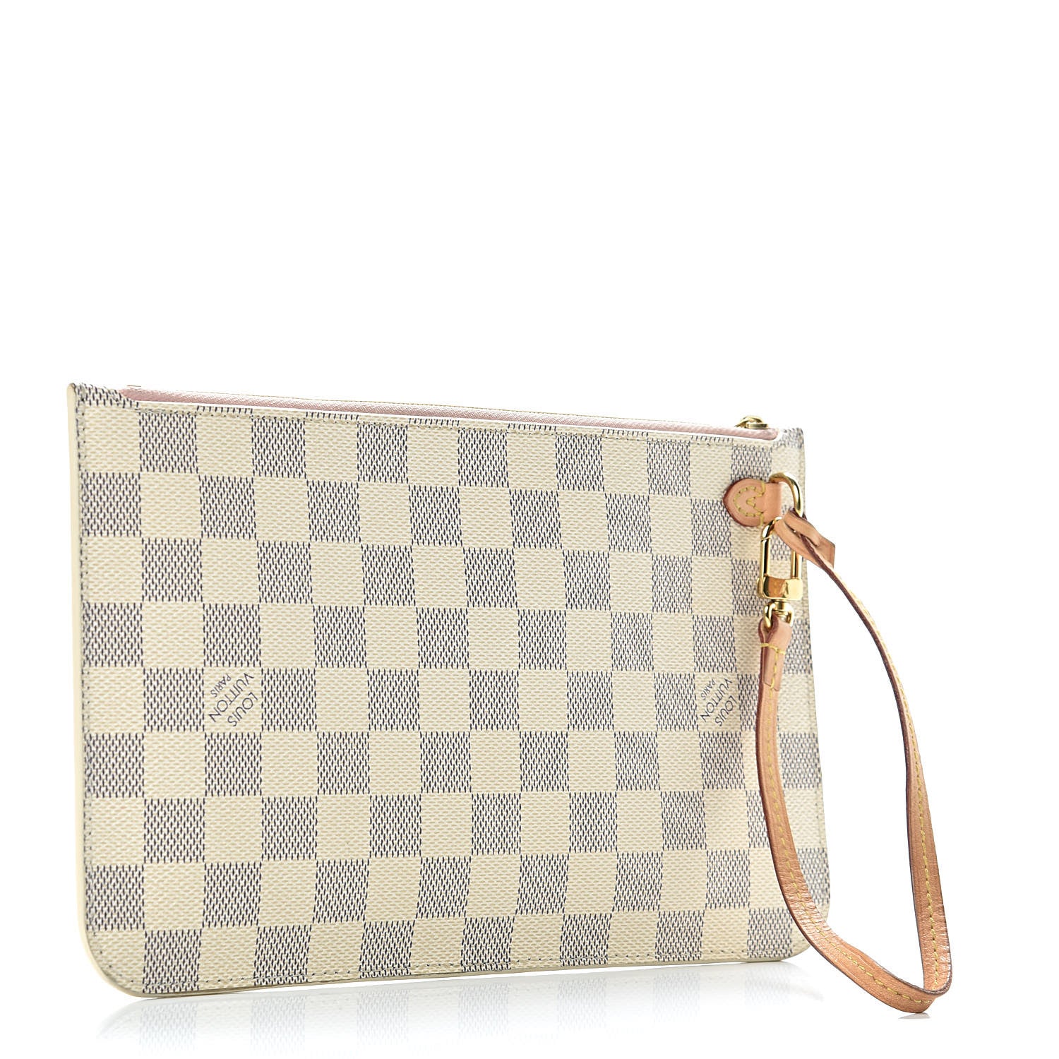 Louis Vuitton Damier Azur Neverfull MM GM Pochette Rose Ballerine 3 of 10