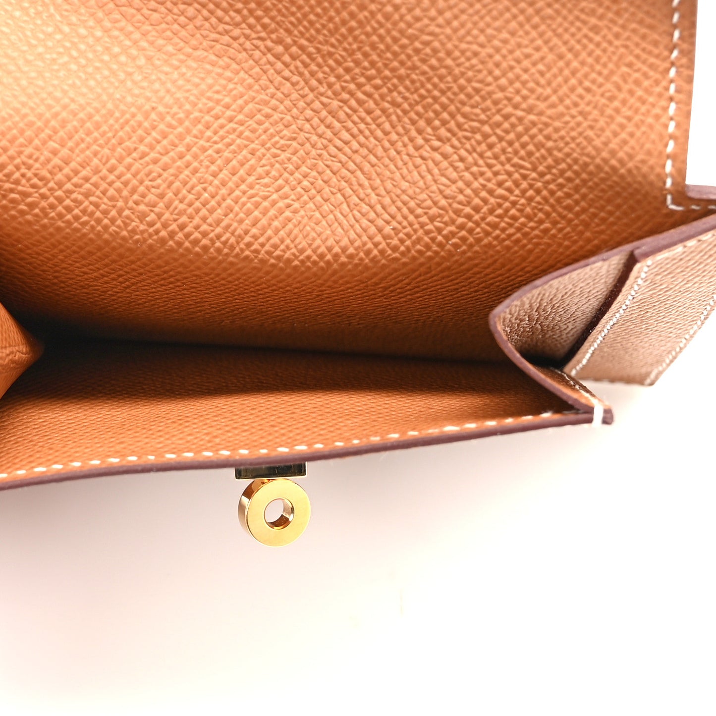 Epsom Kelly Pocket Compact Wallet Gold