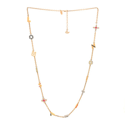 Louis Vuitton Love Letters Timeless Long Necklace Gold 1 of 3