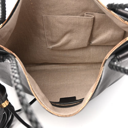 Gucci Calfskin Handmade Medium Shoulder Bag Black 5 of 9