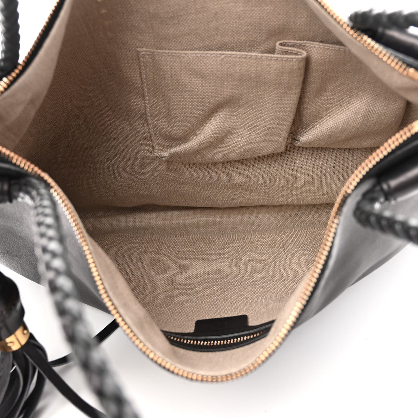 Calfskin Handmade Medium Shoulder Bag Black