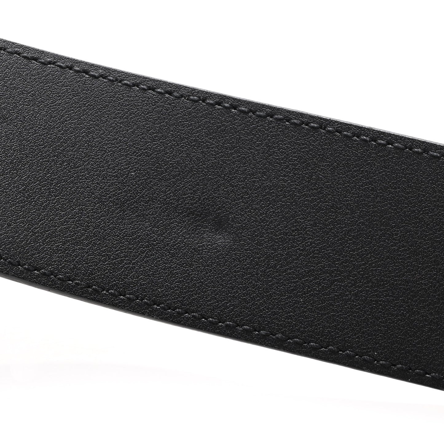 Moon Calfskin Pearl Double G 40mm Belt 90 36 Black Cream