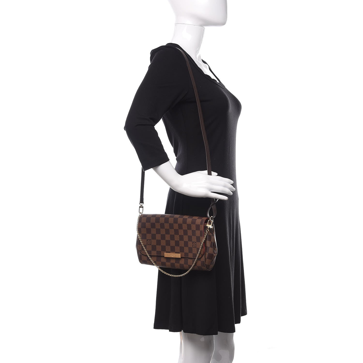 Louis Vuitton Damier Ebene Favorite MM 2 of 10