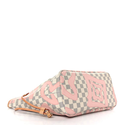 Louis Vuitton Damier Azur Tahitienne Neverfull MM 4 of 9