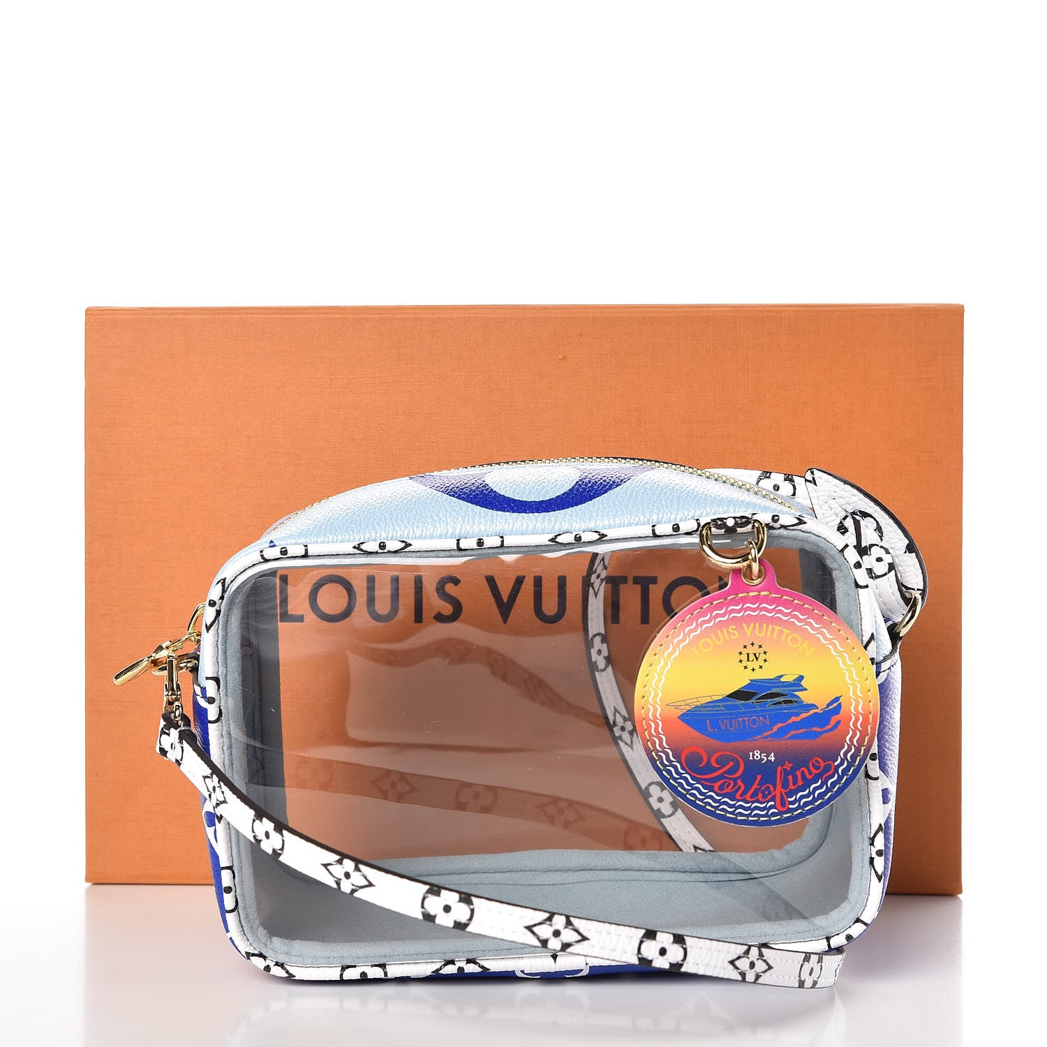 Louis Vuitton Monogram Giant Portofino Beach Pouch Blue 10 of 10