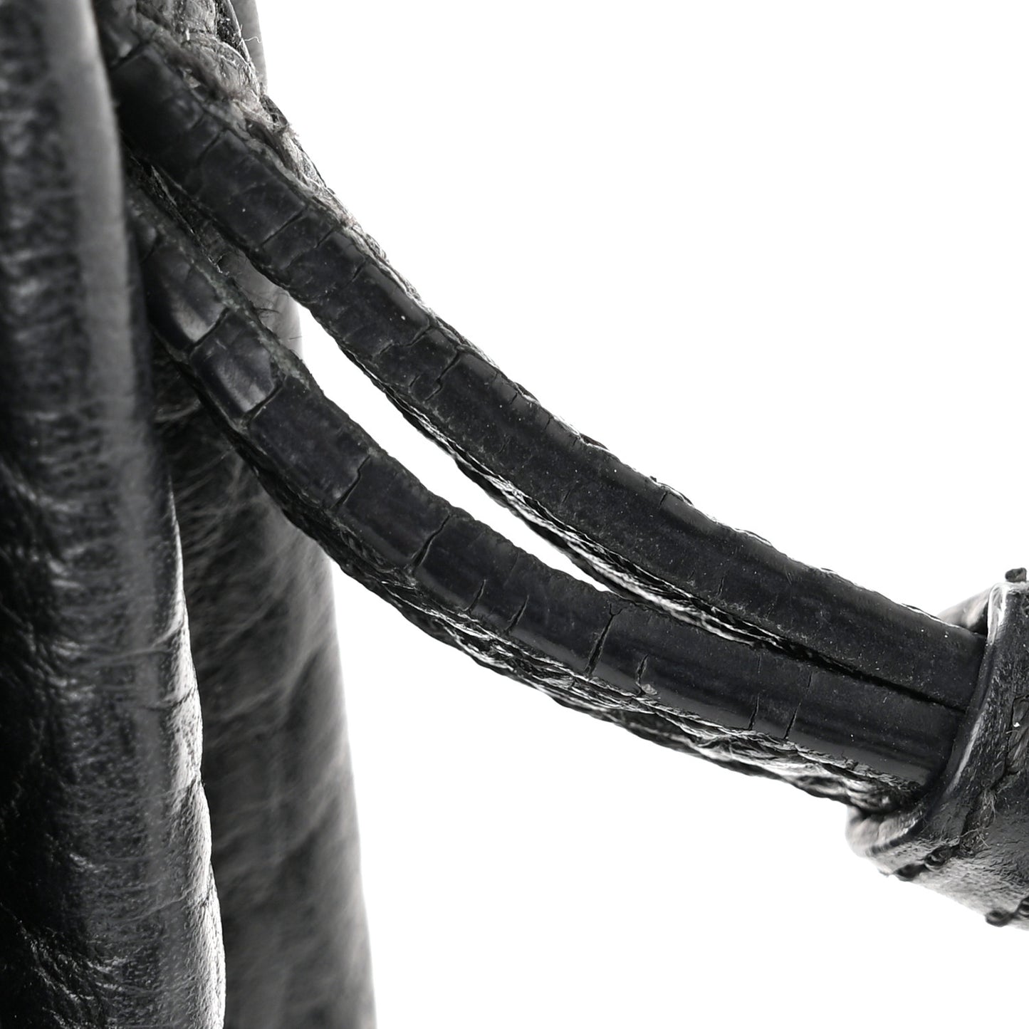 Signature Grain Calfskin Check Embossed Medium Balmoral Clutch Bag Black