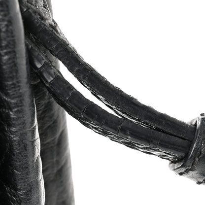 Burberry Signature Grain Calfskin Check Embossed Medium Balmoral Clutch Bag Black 14 of 16