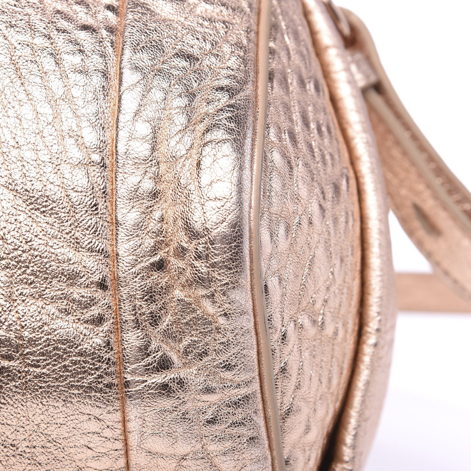 Alexander Wang Metallic Pebbled Lambskin Rockie Rose Gold Hardware 8 of 9