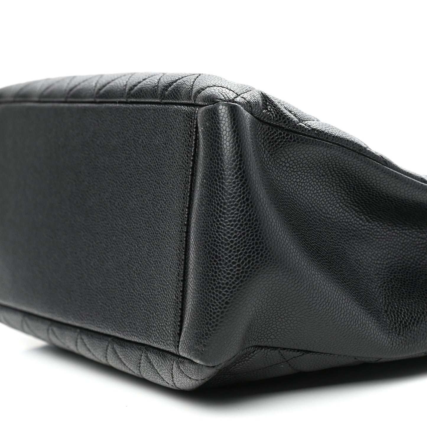 Caviar Quilted Grand Shopping Tote GST Black