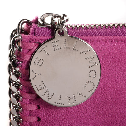 Stella McCartney Faux Leather Shaggy Deer Falabella Zip Wallet Pink 6 of 9
