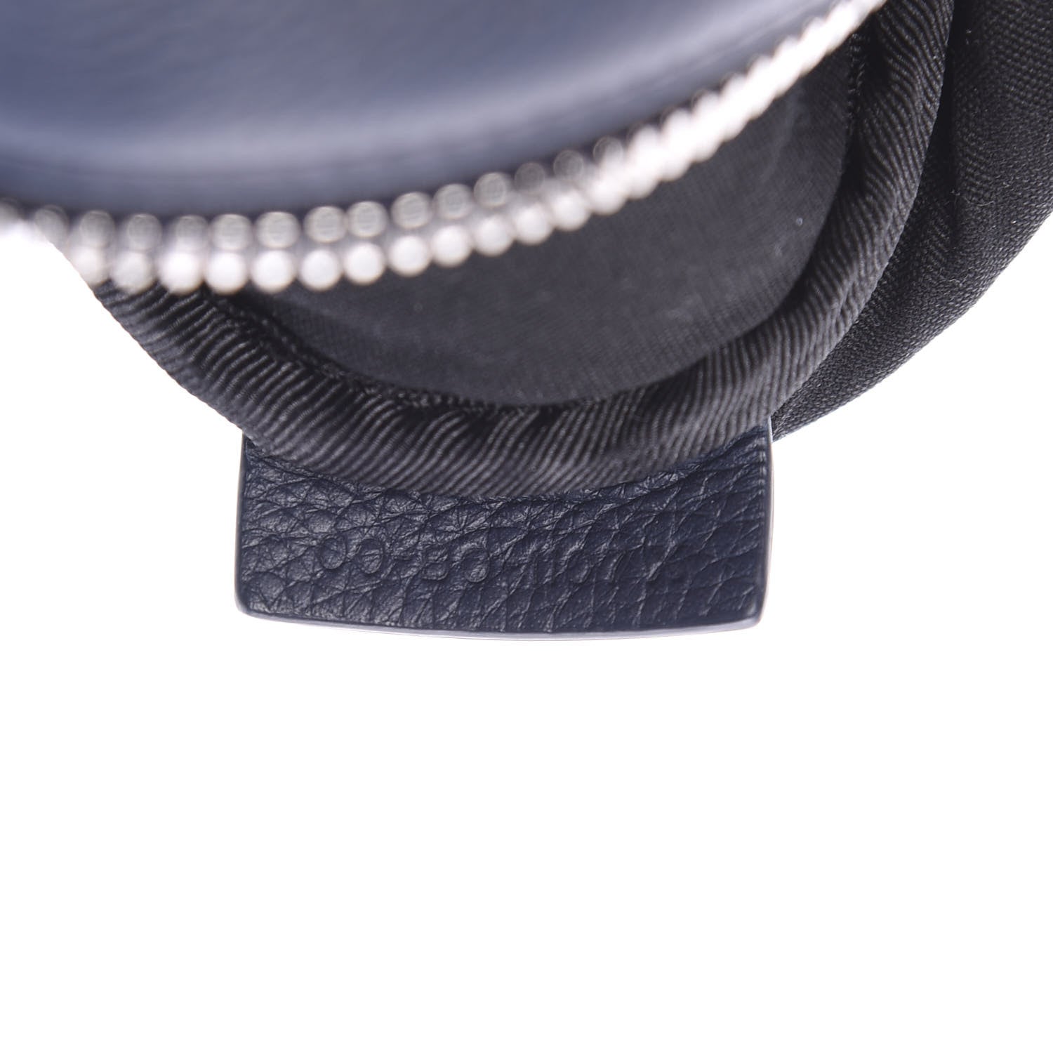 Christian Dior HOMME Grained Calfskin Mens Roller Pouch Navy Blue 6 of 9