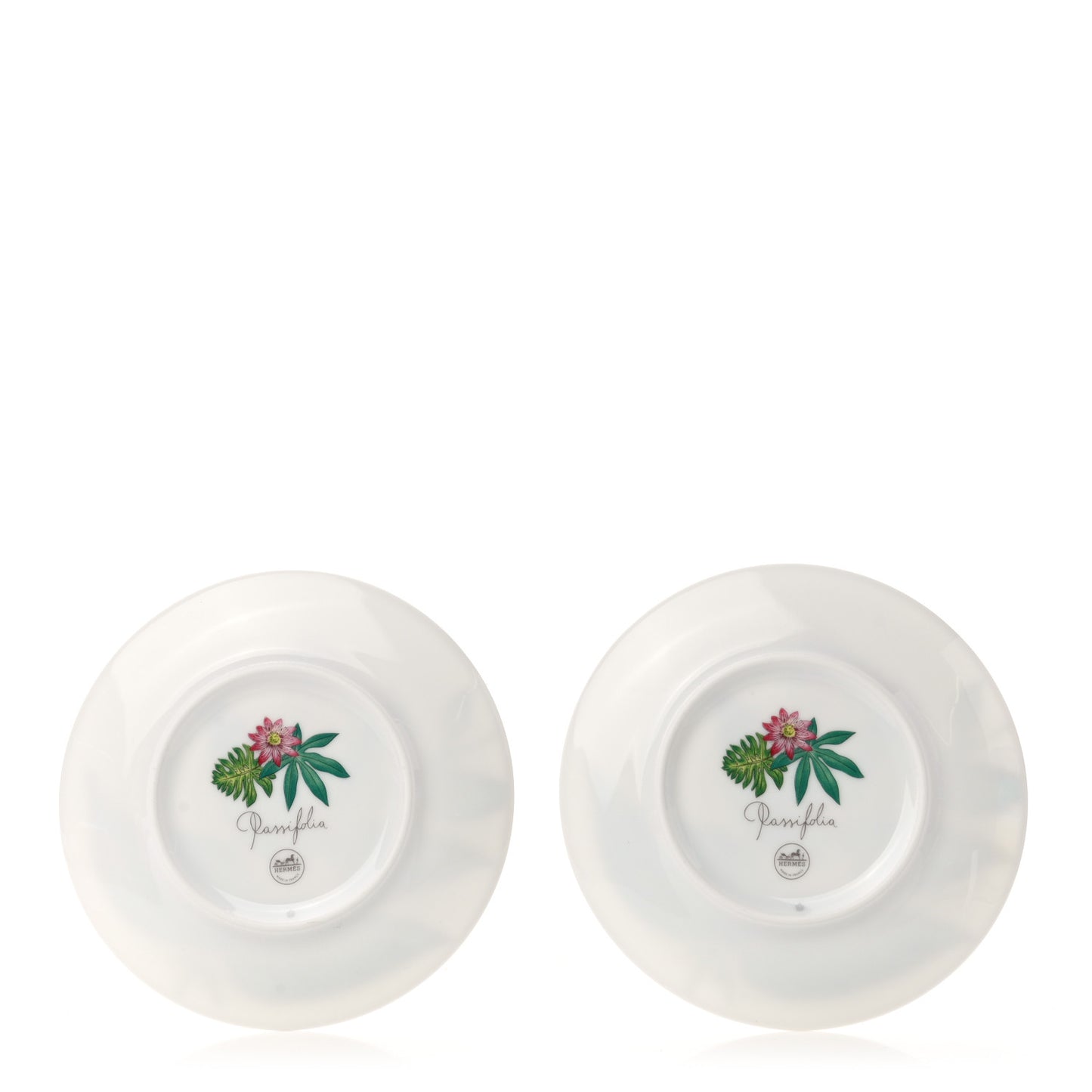 Porcelain Passifolia Bread and Butter Plate Set of 2