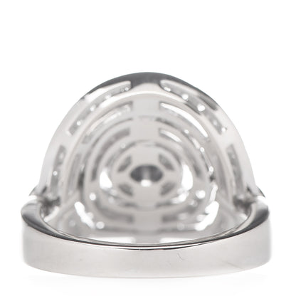 Bulgari 18K White Gold Diamond Astrale Cerchi Ring 55 7.25 4 of 6