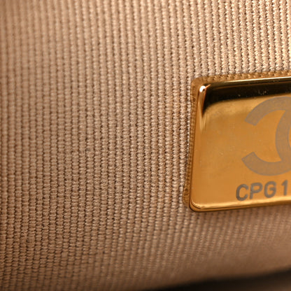 Chanel Shiny Calfskin Quilted Suede Goatskin Mini Messenger Beige 8 of 11
