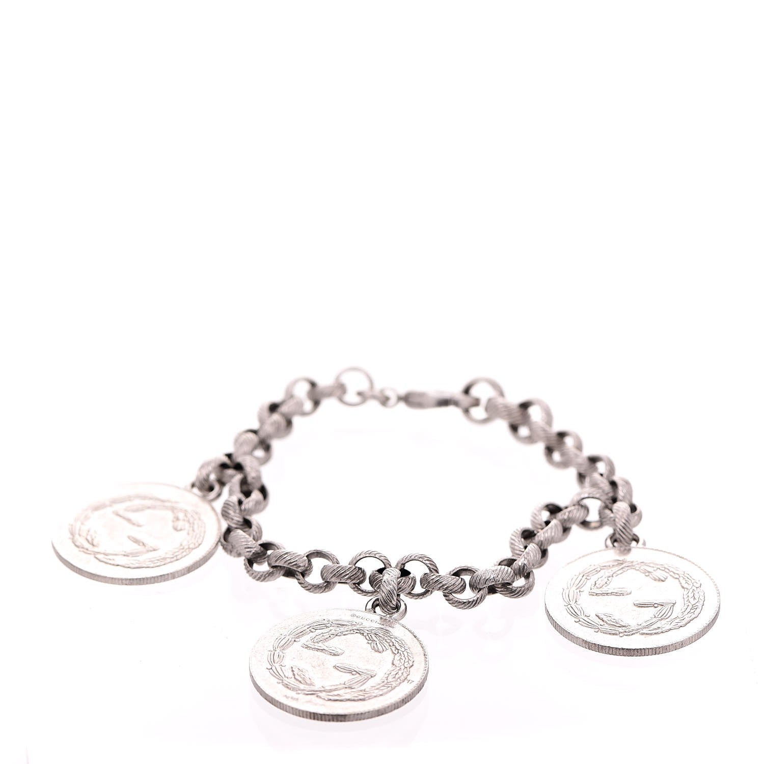 Gucci Sterling Silver Coin Bracelet 1 of 5
