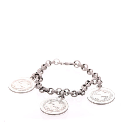 Gucci Sterling Silver Coin Bracelet 1 of 5