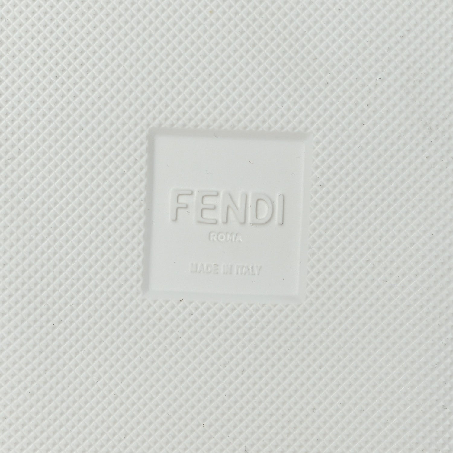 Fendi Vitello Technical Fabric FF Mens High Top Sneakers 8 Ultra White White Rosso Cardinale Black 7 of 7