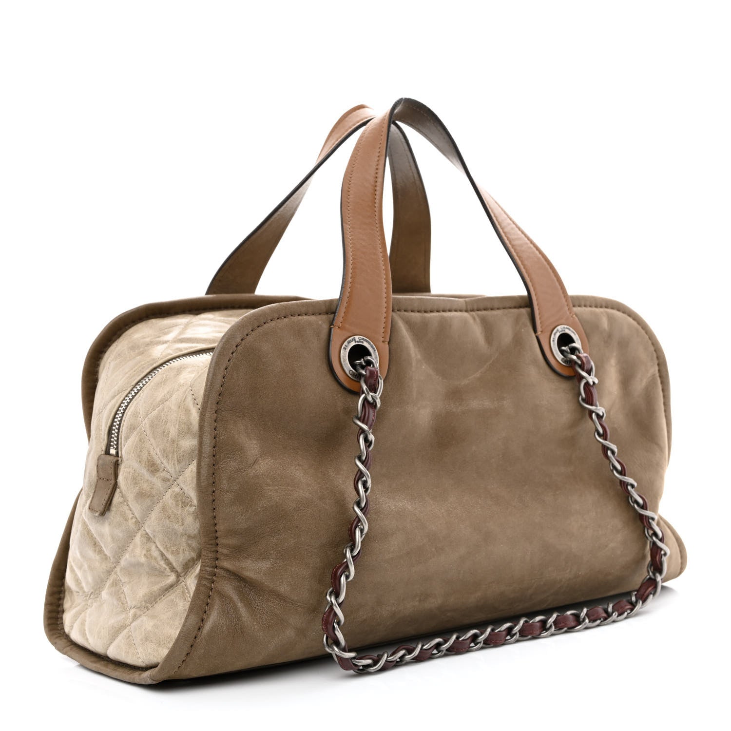 Chanel Iridescent Calfskin In The Mix Bowler Brown 3 of 12