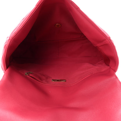 Chanel Goatskin Quilted Maxi Chanel 19 Flap Pink 5 of 11