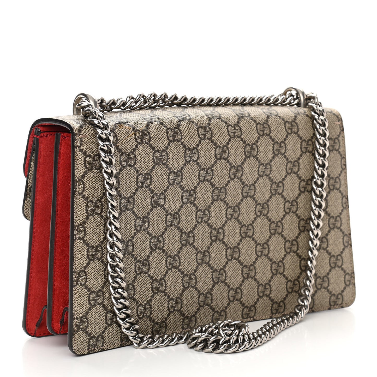GG Supreme Monogram Small Dionysus Shoulder Bag Red