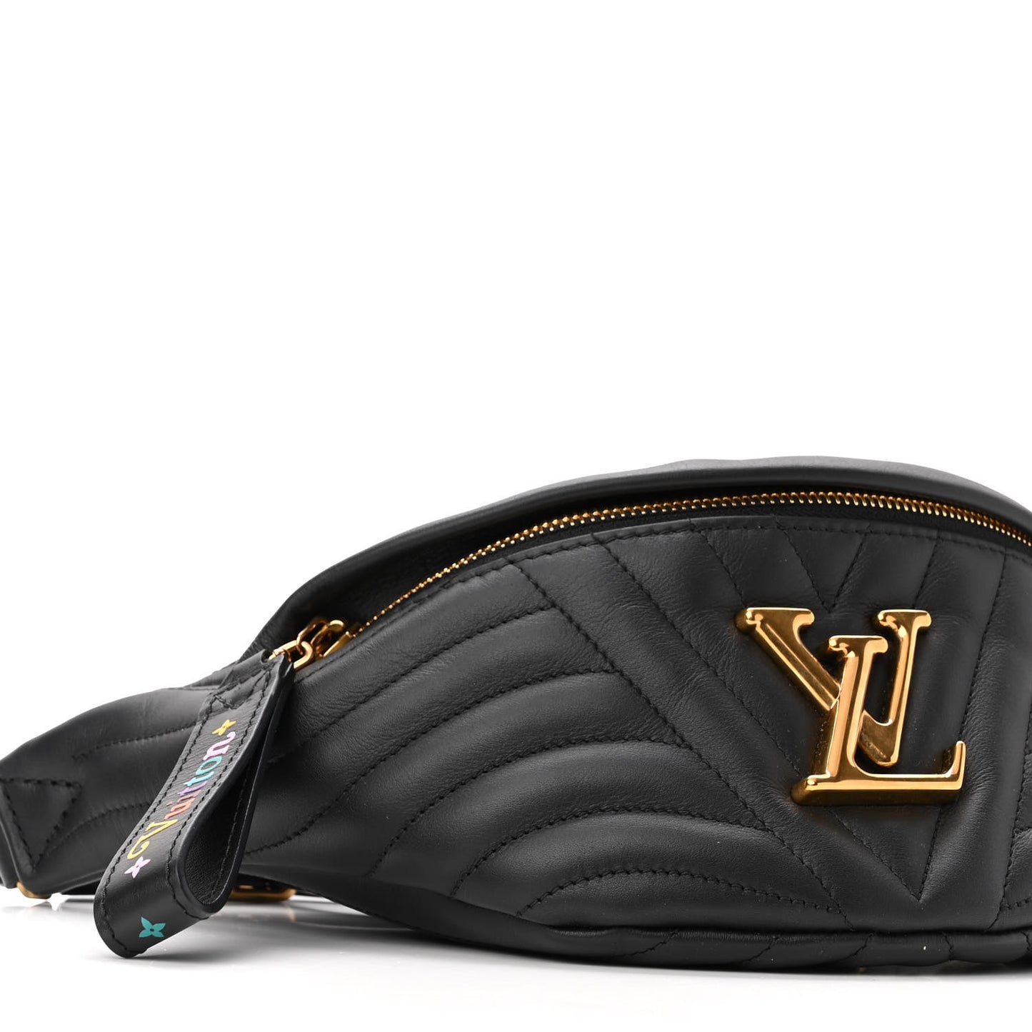 Calfskin Quilted New Wave Bumbag Black