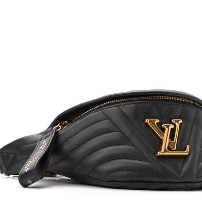 Louis Vuitton Calfskin Quilted New Wave Bumbag Black 1 of 9