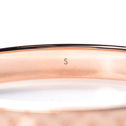 Louis Vuitton Brass Monogram Nanogram Cuff S Pink Gold 5 of 7