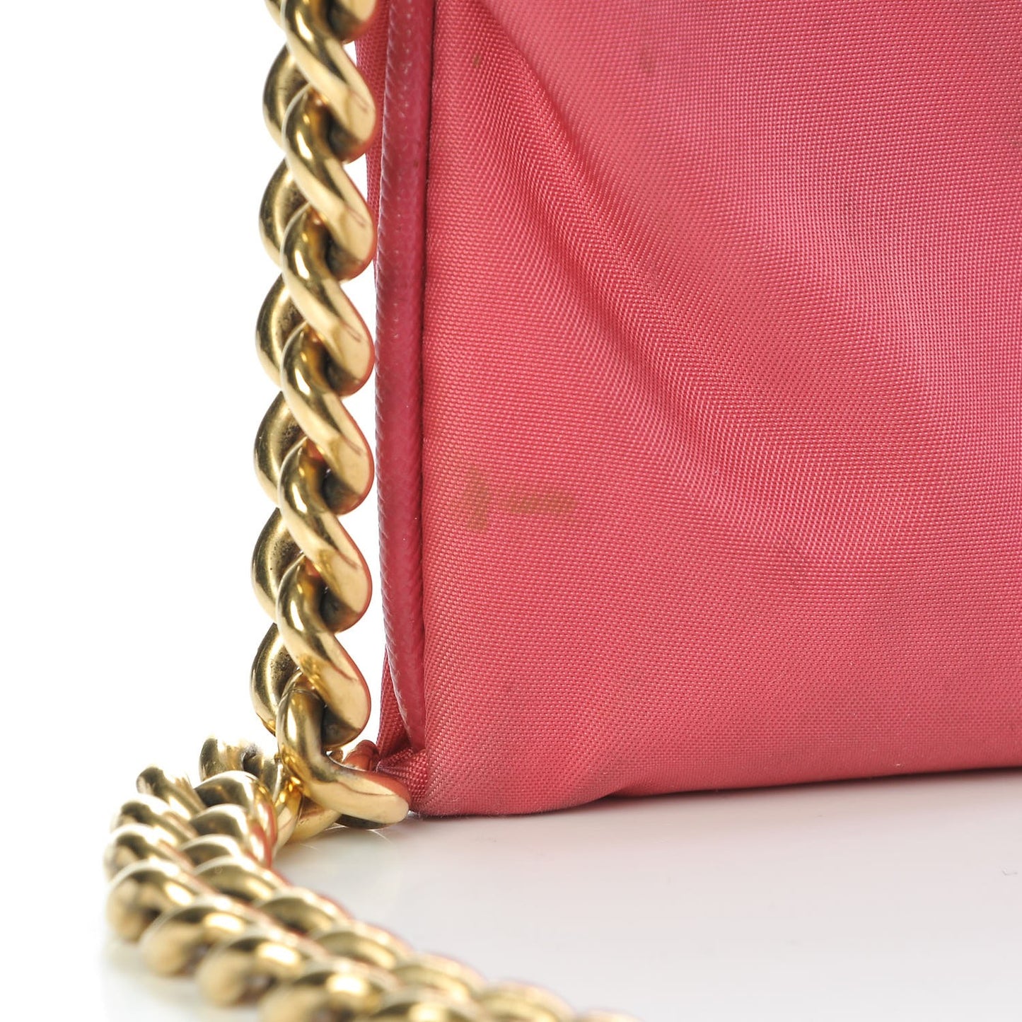 Tessuto Nylon Saffiano Logo Crossbody Bag Fuxia
