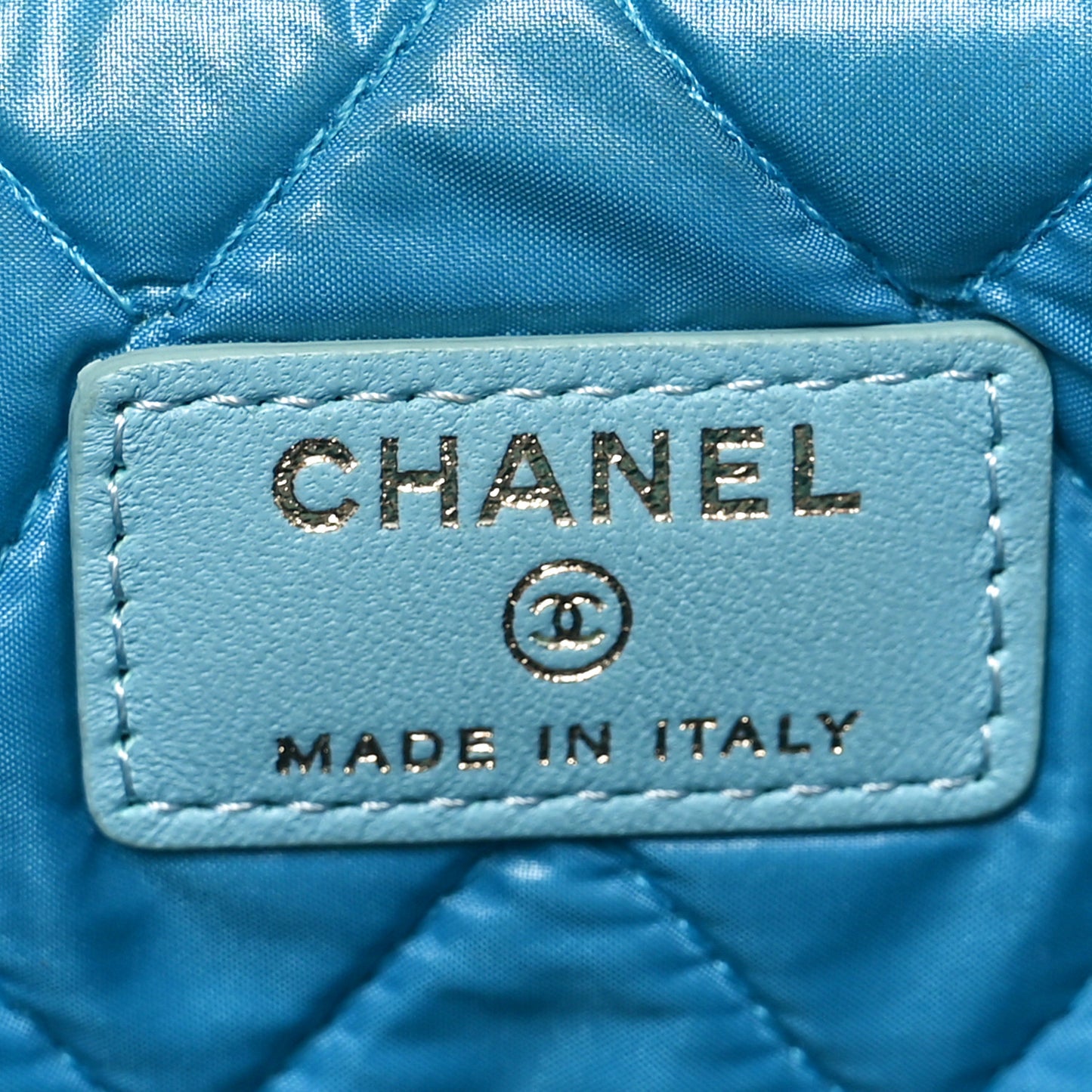 Lambskin Colorblock Cosmetic Case Turquoise Red