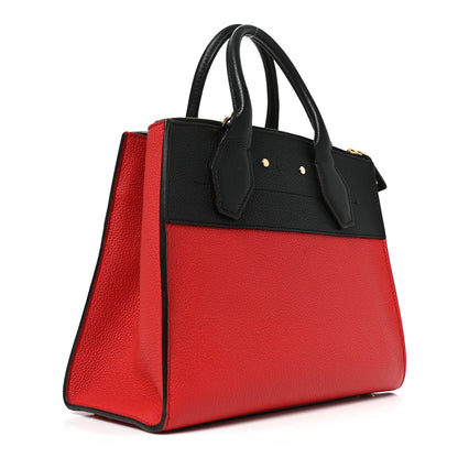 Louis Vuitton Taurillon City Steamer PM Black Rouge 3 of 9