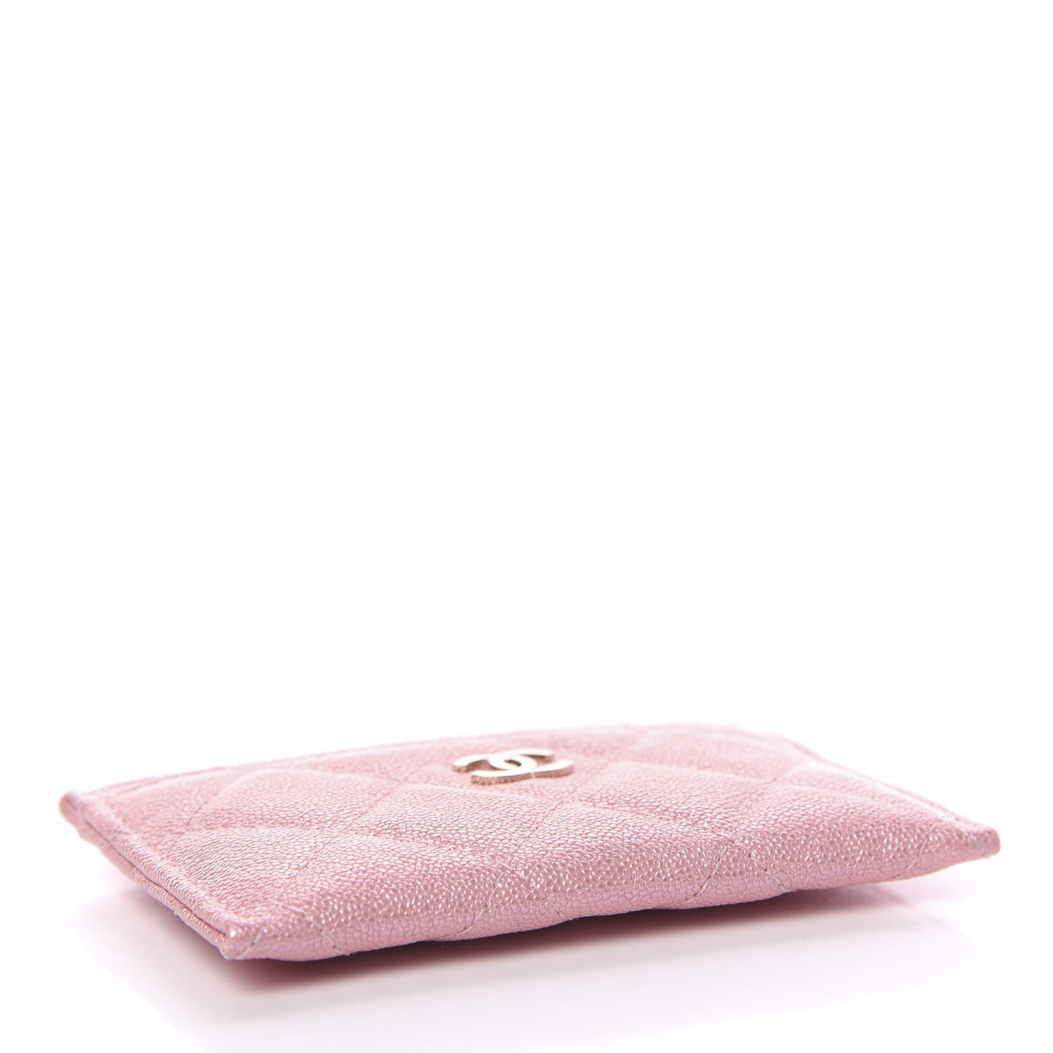 Chanel Iridescent Caviar Quilted Card Holder Rose Pink 3 of 8