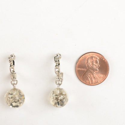 Louis Vuitton Resin Bubbles Inclusion Earrings Transparent 2 of 3