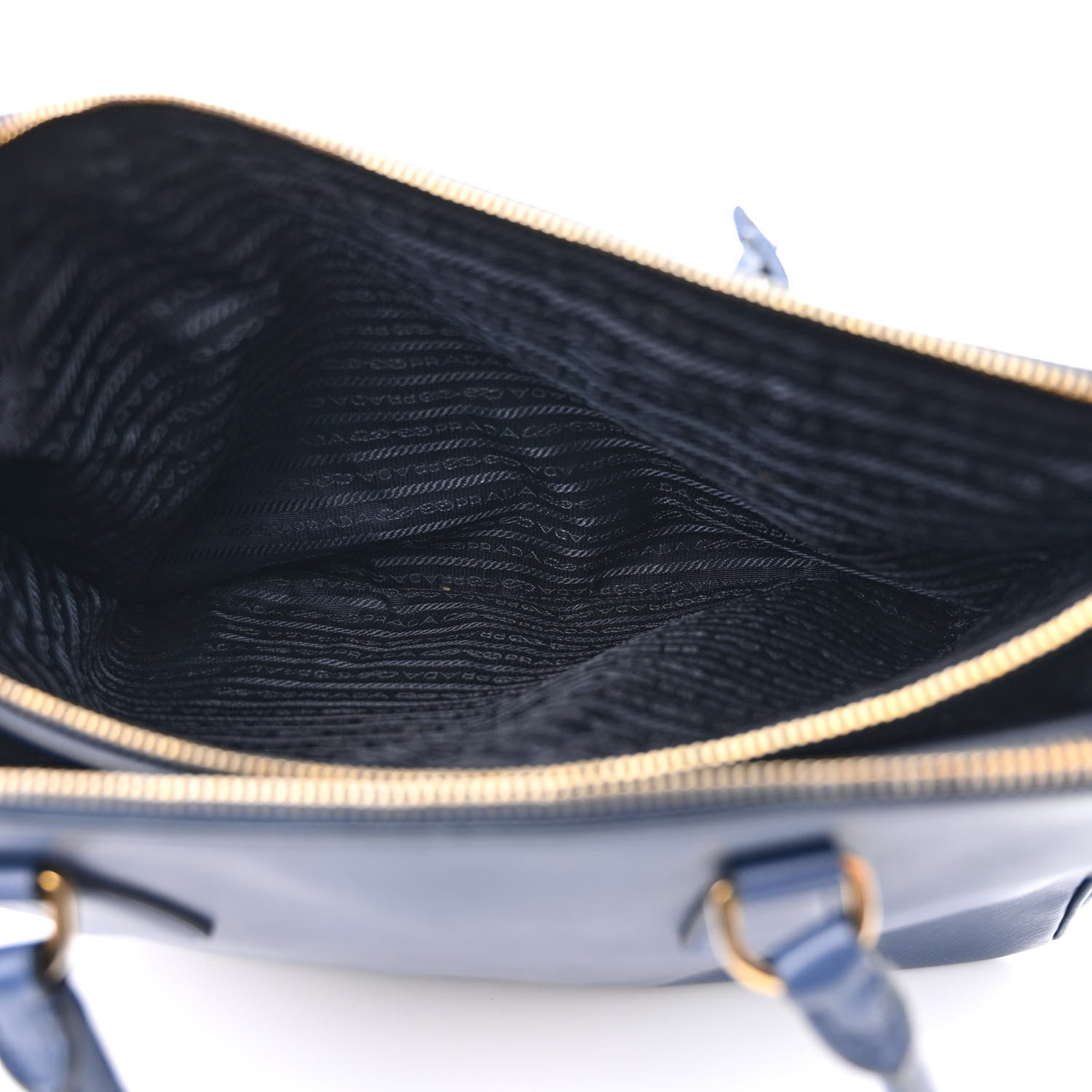 Prada Saffiano Lux Large Galleria Double Zip Tote Bluette 7 of 28