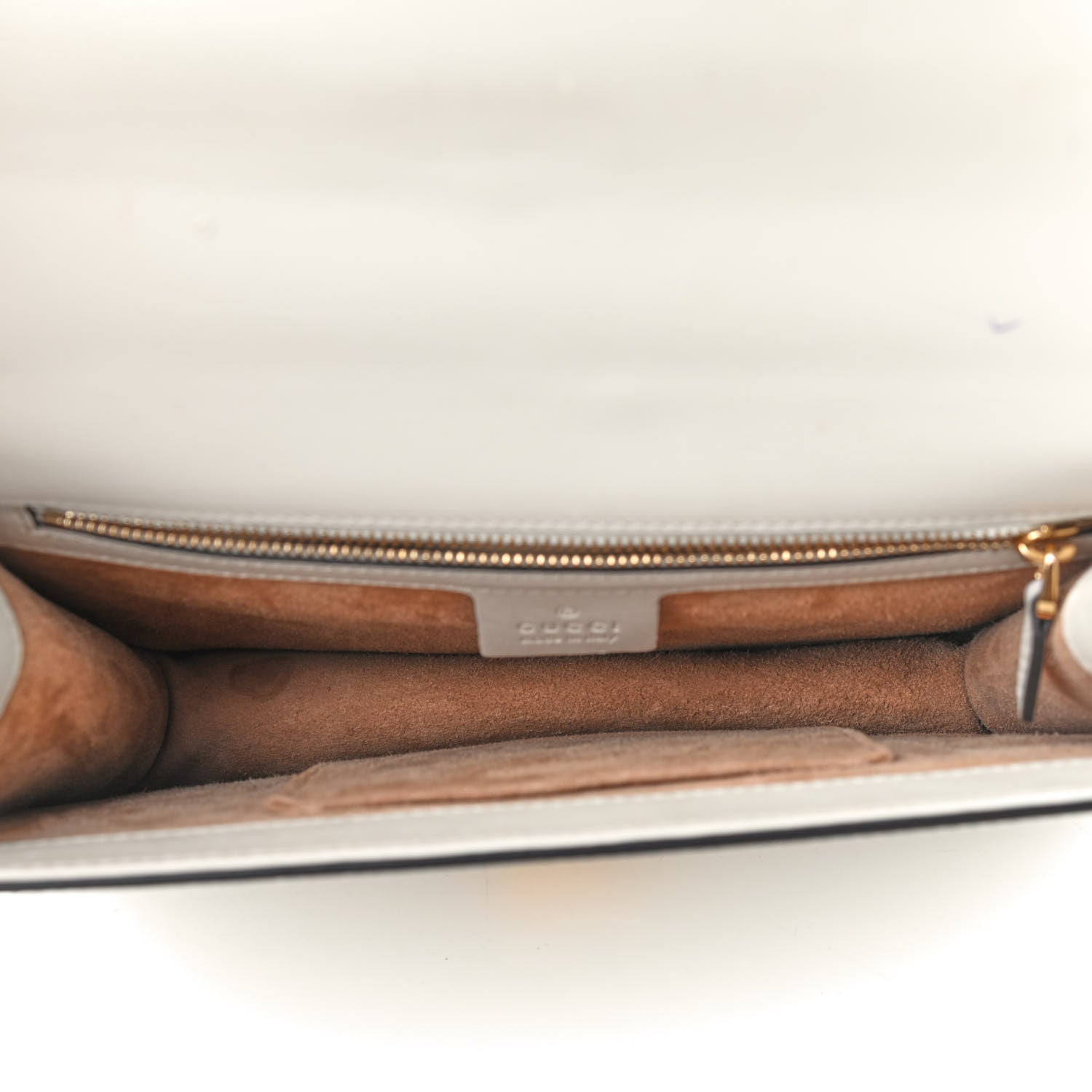 Gucci Calfskin Small Sylvie Shoulder Bag Off White 5 of 12