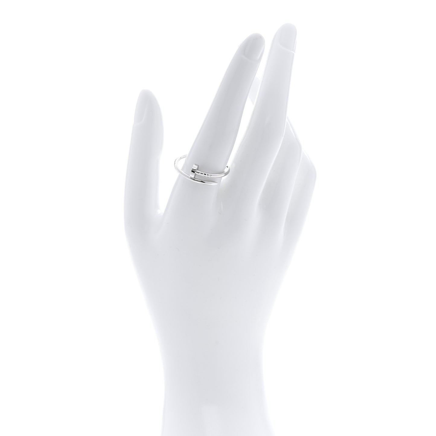 18K White Gold Small Juste Un Clou Ring 61 9.75